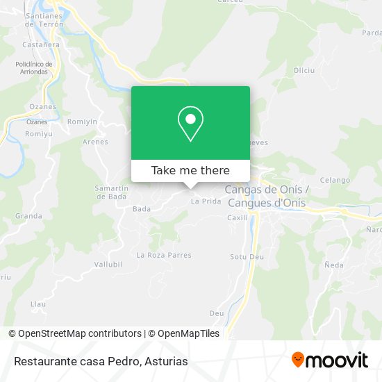 Restaurante casa Pedro map