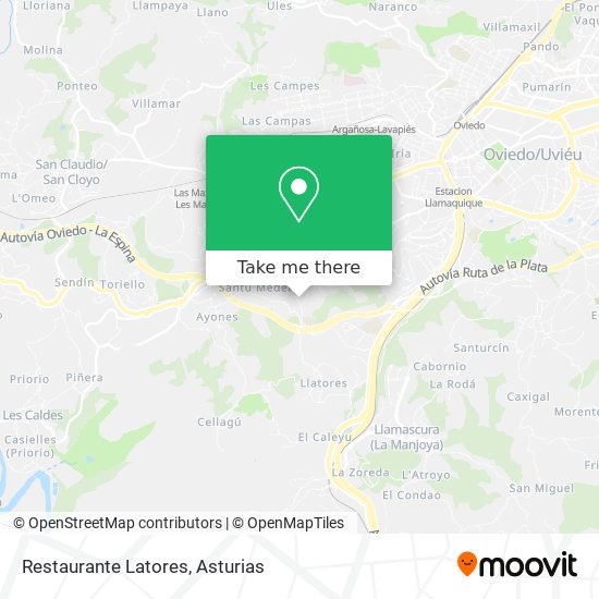 Restaurante Latores map