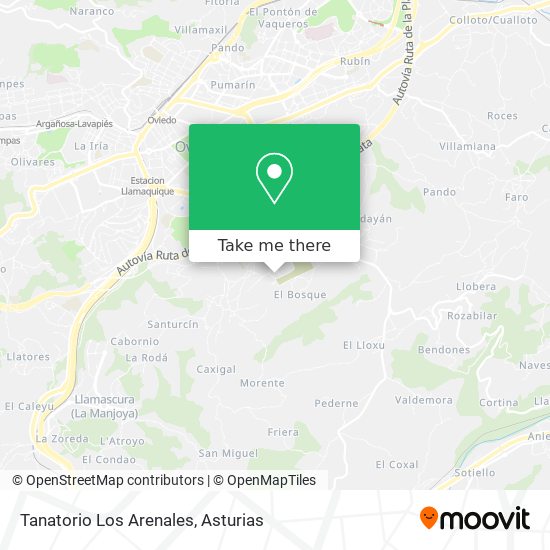 Tanatorio Los Arenales map