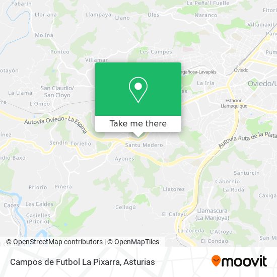 Campos de Futbol La Pixarra map