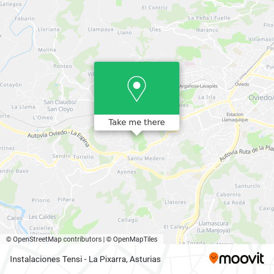 Instalaciones Tensi - La Pixarra map