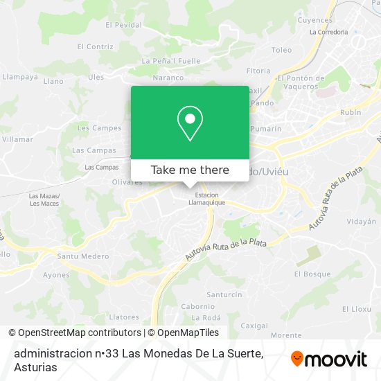 administracion n•33 Las Monedas De La Suerte map