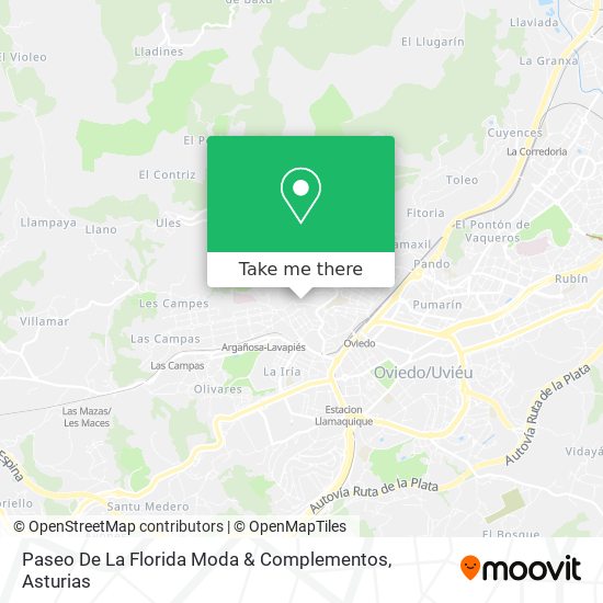 Paseo De La Florida Moda & Complementos map