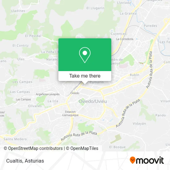 mapa Cualtis