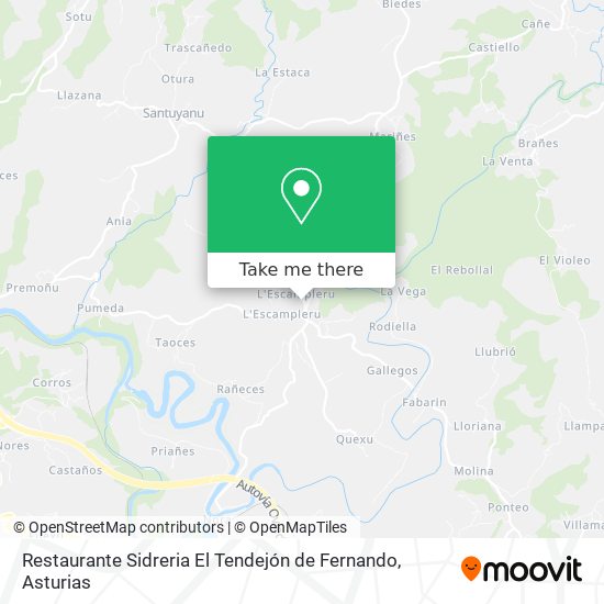 Restaurante Sidreria El Tendejón de Fernando map