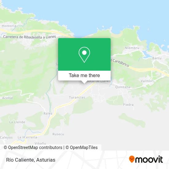 Río Caliente map