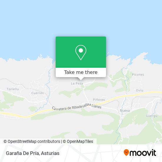 Garaña De Pría map