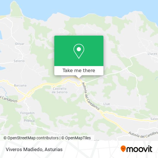 Viveros Madiedo map