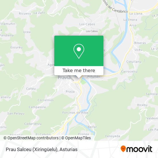 Prau Salceu (Xiringüelu) map