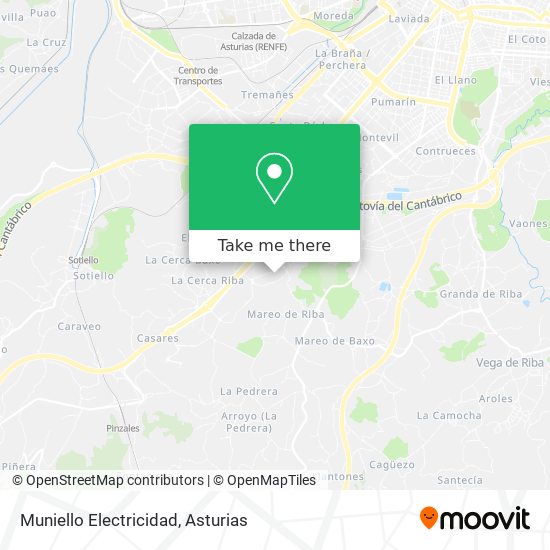 Muniello Electricidad map