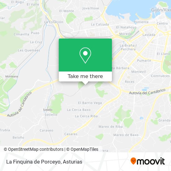 La Finquina de Porceyo map