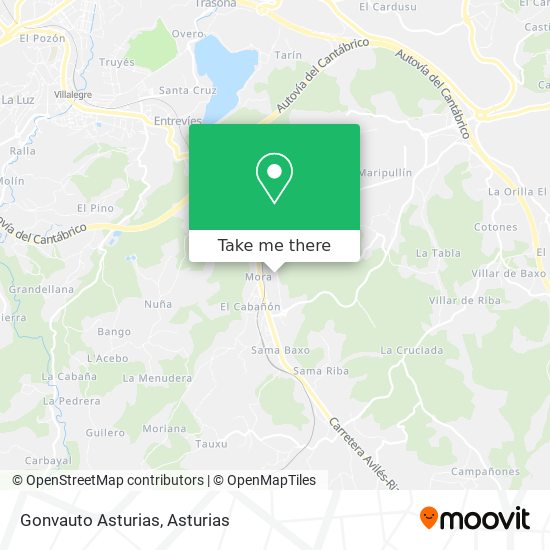 Gonvauto Asturias map