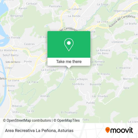 Area Recreativa La Peñona map