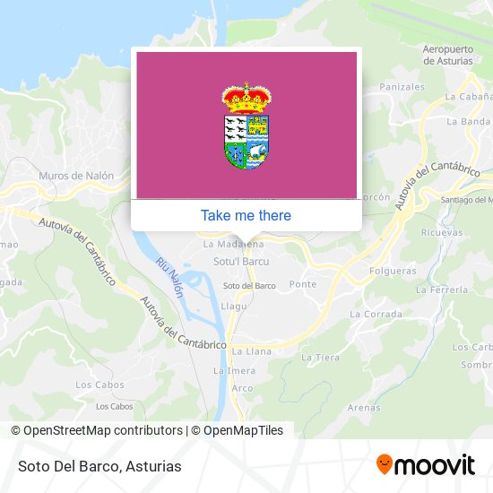 Soto Del Barco map