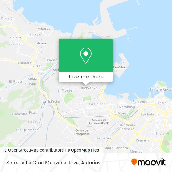Sidreria La Gran Manzana Jove map