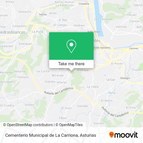 Cementerio Municipal de La Carriona map