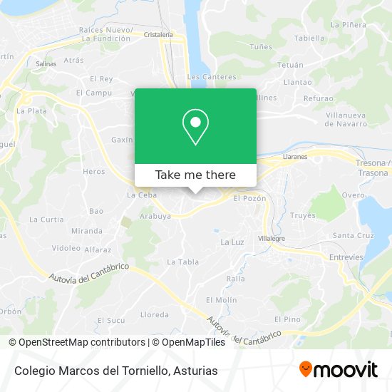 Colegio Marcos del Torniello map