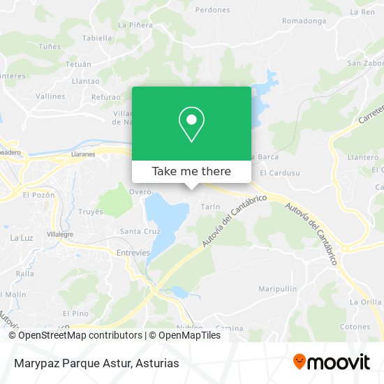 Marypaz Parque Astur map