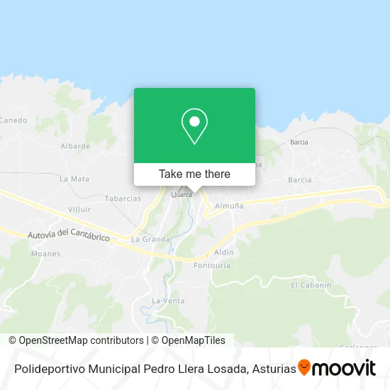 Polideportivo Municipal Pedro Llera Losada map
