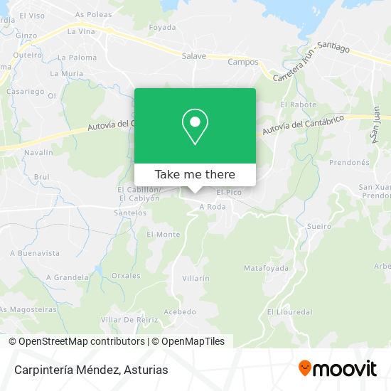 Carpintería Méndez map