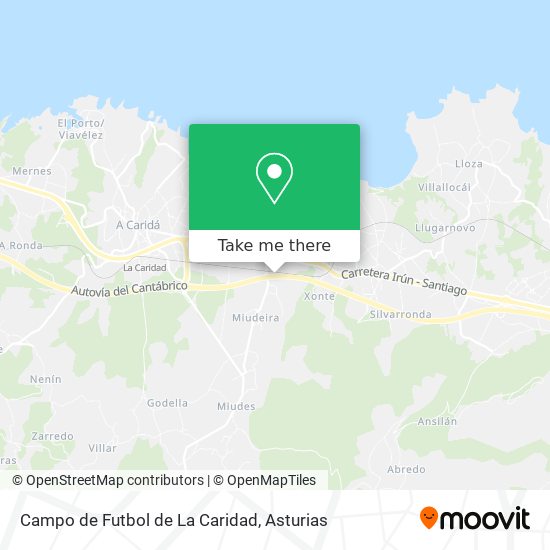 Campo de Futbol de La Caridad map