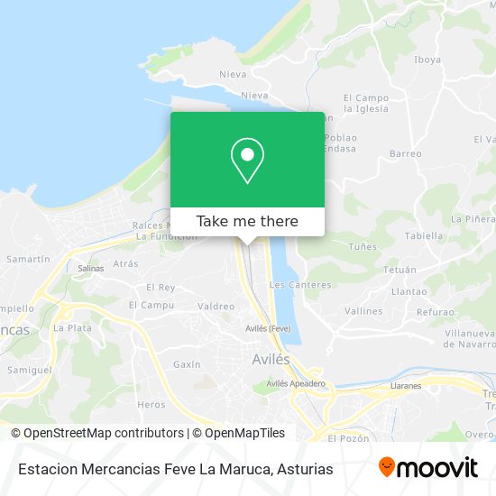 mapa Estacion Mercancias Feve La Maruca