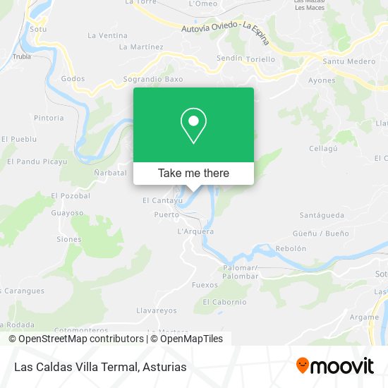 Las Caldas Villa Termal map