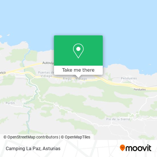 mapa Camping La Paz