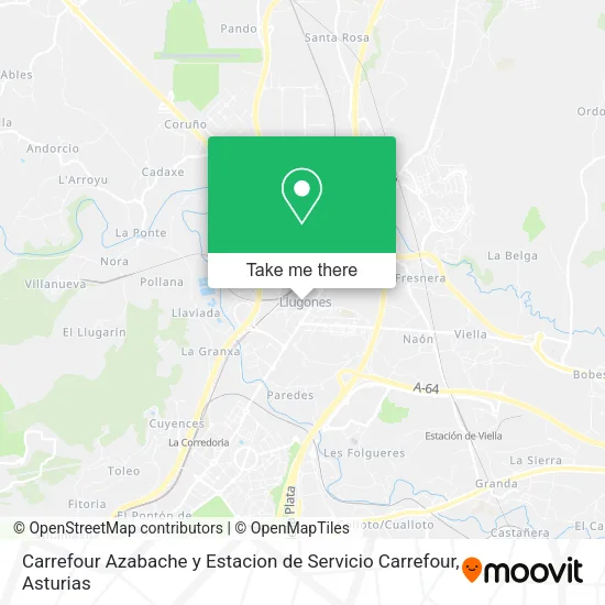 Carrefour Azabache y Estacion de Servicio Carrefour map
