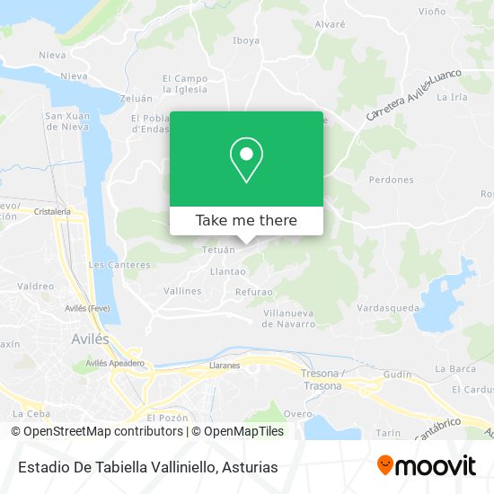 Estadio De Tabiella Valliniello map