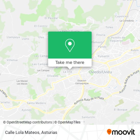 mapa Calle Lola Mateos