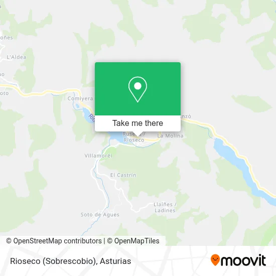 Rioseco (Sobrescobio) map