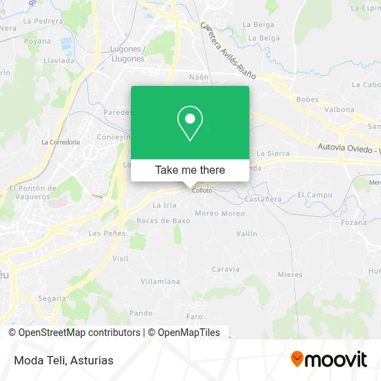 Moda Teli map