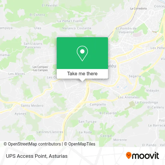 Ups Access Point map