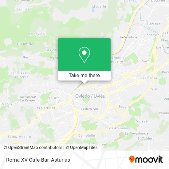 Roma XV Cafe Bar map