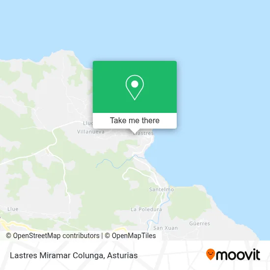 Lastres Miramar Colunga map