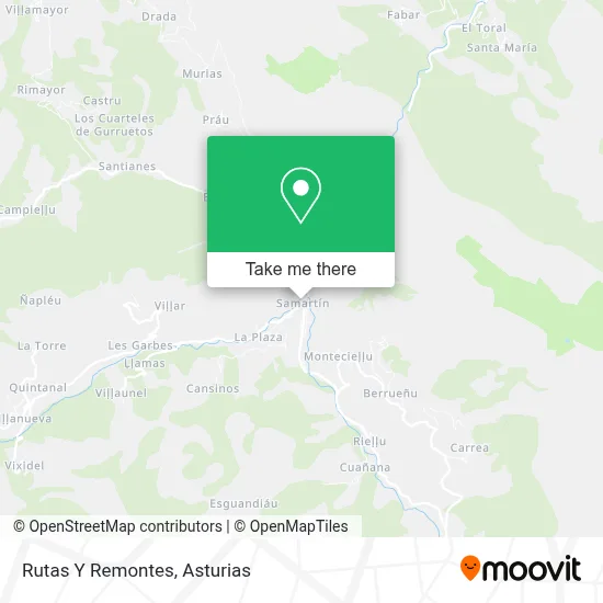 Rutas Y Remontes map