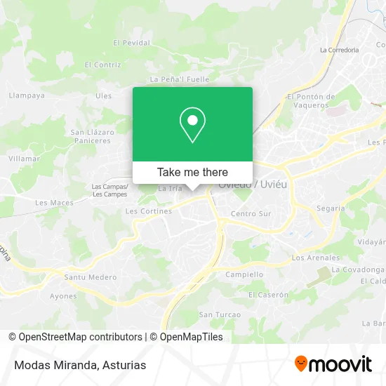 Modas Miranda map