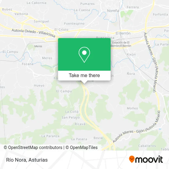 Río Nora map
