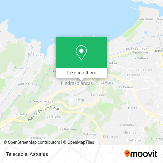 Telecable map