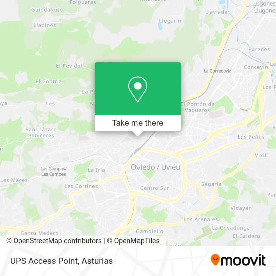 Ups Access Point map