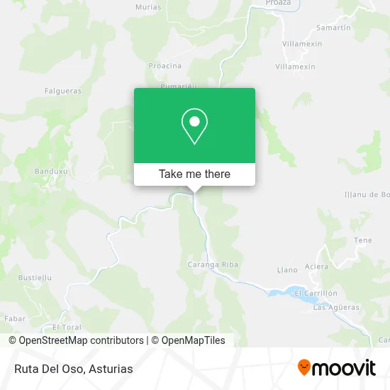 Ruta Del Oso map