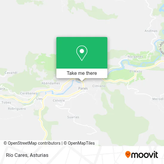 Río Cares map