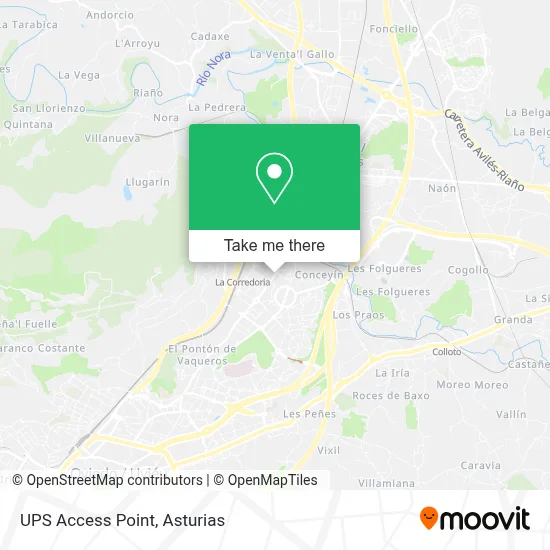 Ups Access Point map