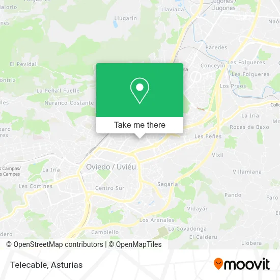 Telecable map