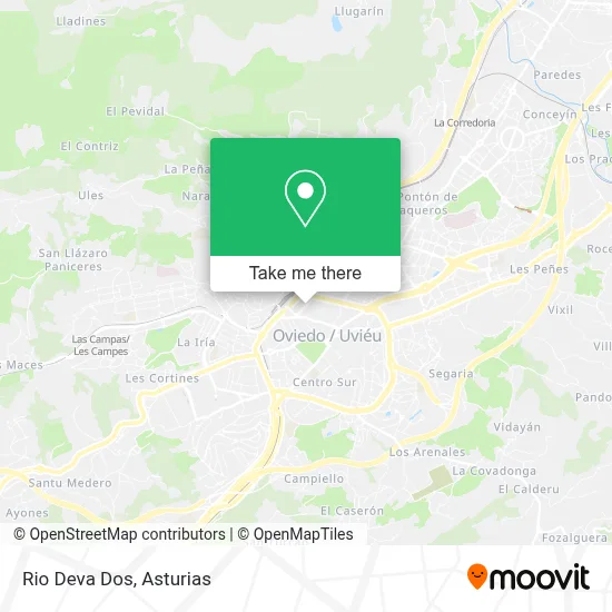 Rio Deva Dos map