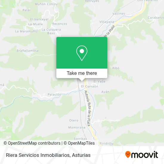 Riera Servicios Inmobiliarios map