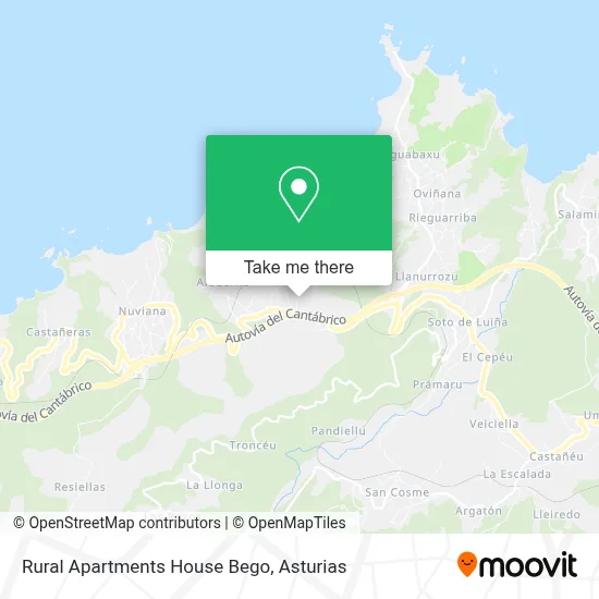 Rural Apartments House Bego map