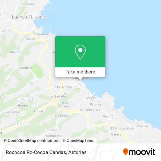 Rococoa Ro-Cocoa Candas map