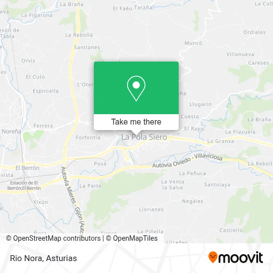 Rio Nora map
